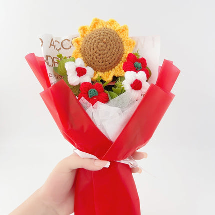 Sunflower Crochet Bouquet for Birthdays Anniversaries Housewarmings