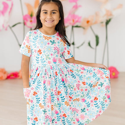 Sunlit Garden S/S Pocket Twirl Dress - Dashing Nova