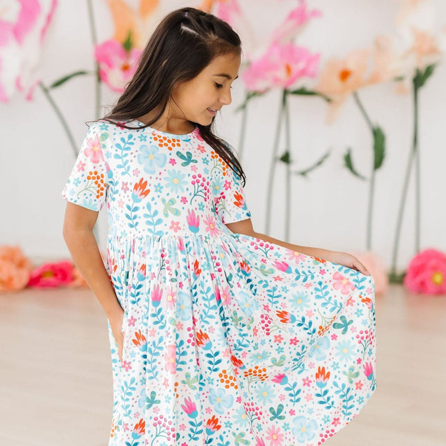 Sunlit Garden S/S Pocket Twirl Dress - Dashing Nova