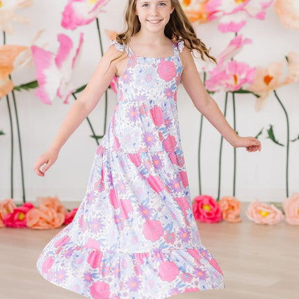Sweet Springtime Ruffle Maxi Dress - Dashing Nova