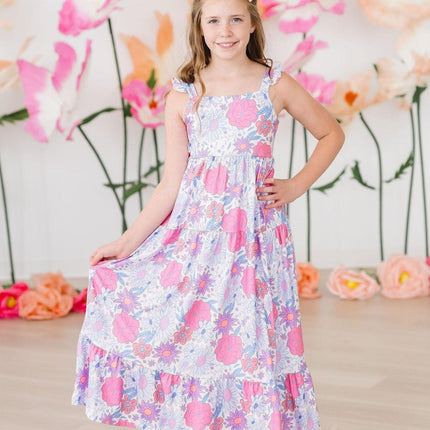 Sweet Springtime Ruffle Maxi Dress - Dashing Nova