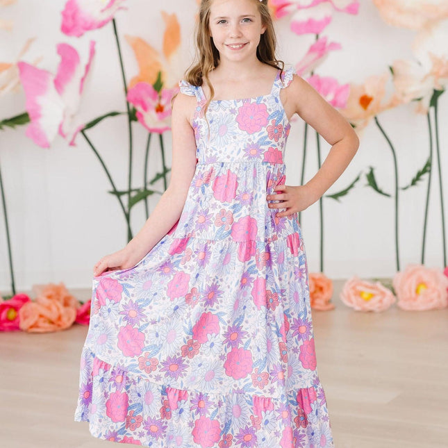 Sweet Springtime Ruffle Maxi Dress - Dashing Nova
