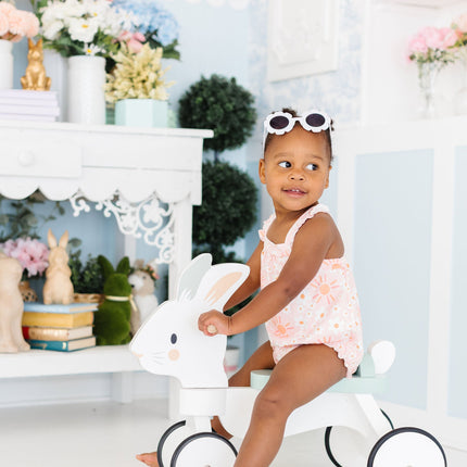 Sweet & Sunny Ruffle Cross Back Romper - Dashing Nova