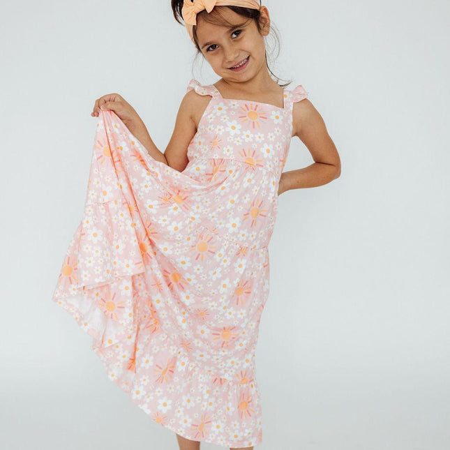 Sweet & Sunny Ruffle Maxi Dress - Dashing Nova