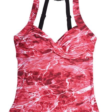 Women's Camo Tankini Swimsuit - Anemone Black Hunting Swimwear - Wilderness Dreams