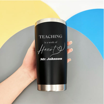 Teacher Appreciation Gift Tumbler - Personalized Unique Gift for Teachers