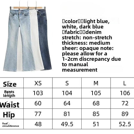 Women's Light Blue High Waist Slim Fit Bootcut Jeans