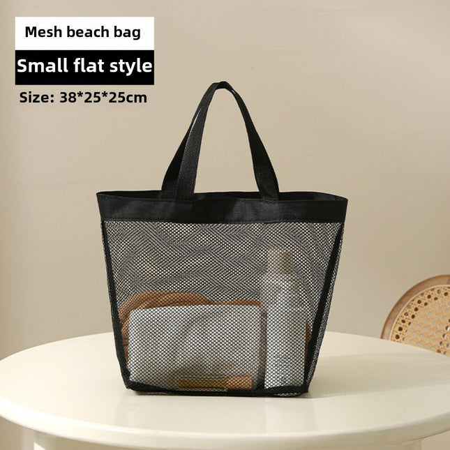 Mesh Shower Tote Bag, Portable Beach Bag, Summer Travel Large Capacity Portable Mesh Tote Bag, Foldable Wash and Makeup bag large - Dashing Nova