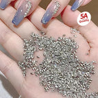 100pcs[5A Horse Eye Tip Bottom] 1.5 * 3 White