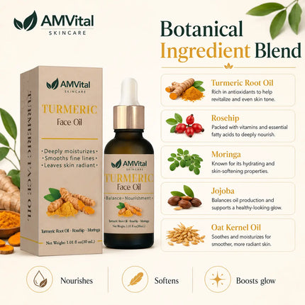 AMVital Turmeric Face Oil - Dashing Nova