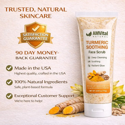 AMVital Turmeric Soothing Face Scrub - Dashing Nova