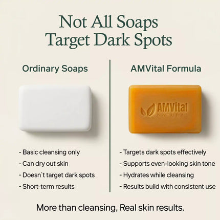 AMVital Turmeric Kojic Acid Soap Bar for Dark Spots & Uneven Tone - Dashing Nova