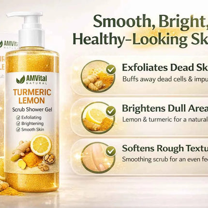 AMVital Turmeric Lemon Scrub Shower Gel