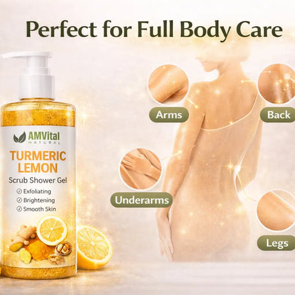 AMVital Turmeric Lemon Scrub Shower Gel - Dashing Nova