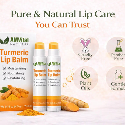 AMVital Turmeric Lip Balm 2-Pack - Dashing Nova