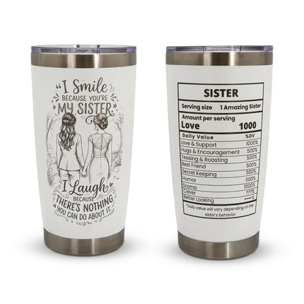 Unique Sister Gift 20oz Insulated Stainless Steel Travel Tumbler
