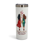White Skinny Tumbler