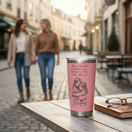 Unique Sister Gift 20oz Insulated Stainless Steel Travel Tumbler