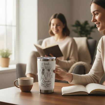 Unique Sister Gift 20oz Insulated Stainless Steel Travel Tumbler