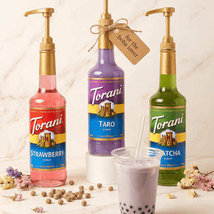 Universal Gold Syrup Pump Compatible with 750ml Torani DaVinci and Jordans Bottles