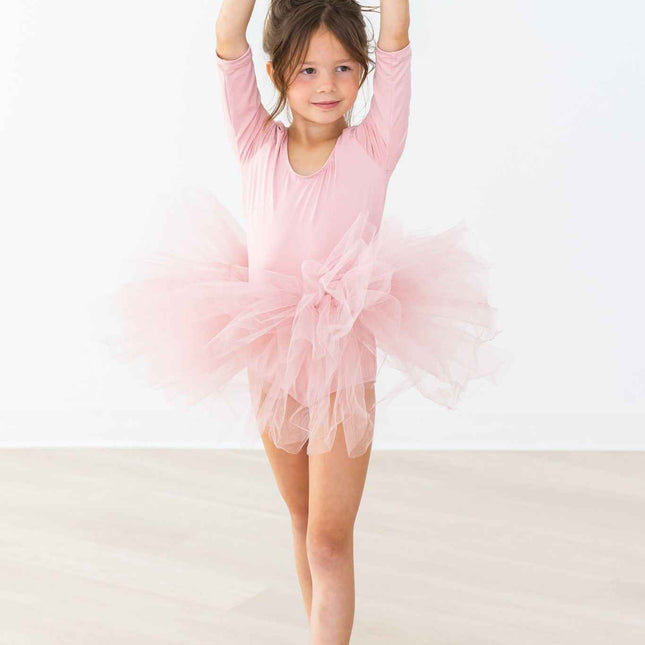 Vintage Pink 3/4 Tutu Leotard