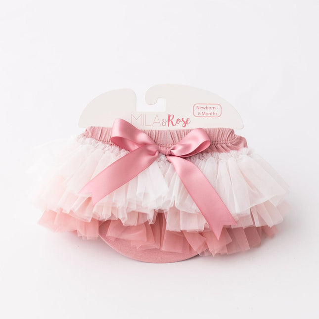 Vintage Pink Ombre Ruffle Tutu Bloomer - Dashing Nova