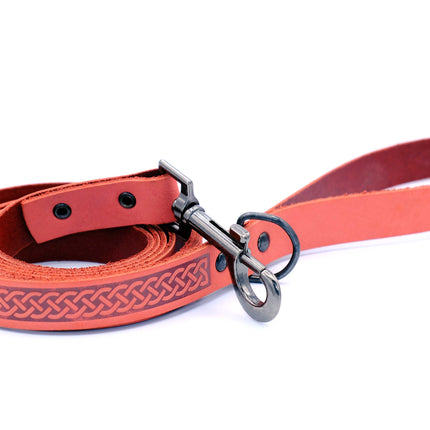 Celtic Sport Leather Dog Leash