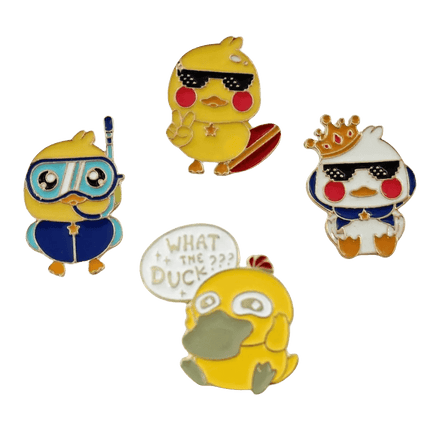 What the Duck Cute Yellow Ducky Enamel Pin