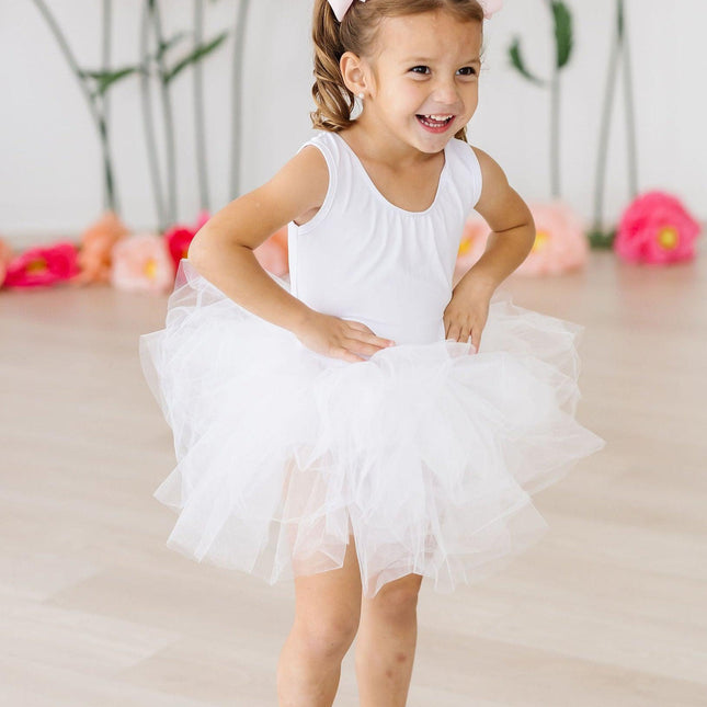 White Tank Tutu Leotard - Dashing Nova