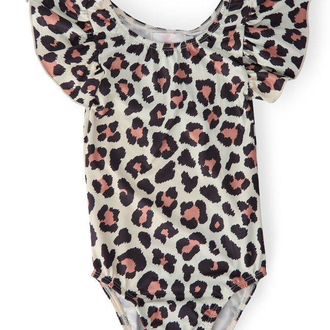 Wild One S/S Flutter Sleeve Leotard - Dashing Nova