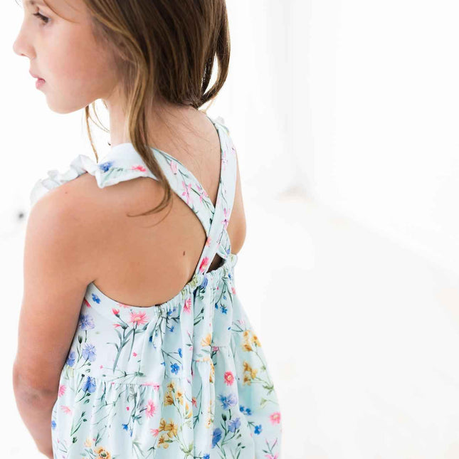 Wild Woods Ruffle Cross Back Dress