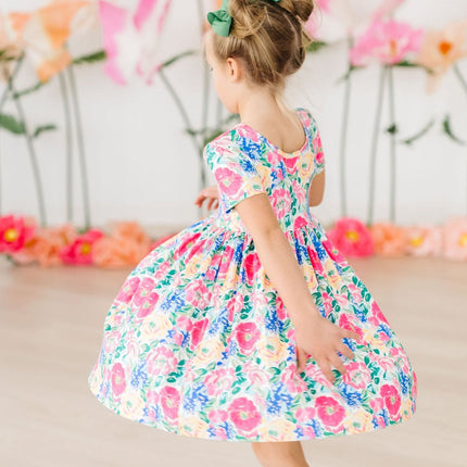 Wildflower Wishes S/S Pocket Twirl Dress - Dashing Nova