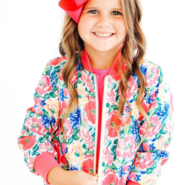 Wildflower Wishes Satin Jacket - Dashing Nova