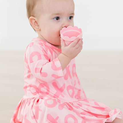 XOXO 3/4 Sleeve Twirl Bodysuit - Dashing Nova