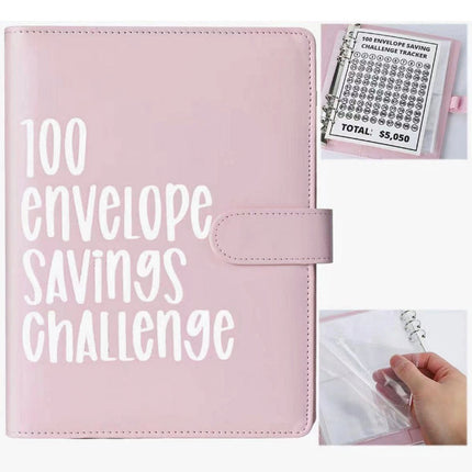 100 Envelope Saving Challenge, Fun Easy Cash Budget Saving Challenge Book Binder