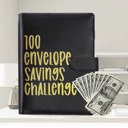 100 Envelope Saving Challenge, Fun Easy Cash Budget Saving Challenge Book Binder
