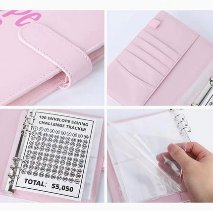 100 Envelope Saving Challenge, Fun Easy Cash Budget Saving Challenge Book Binder