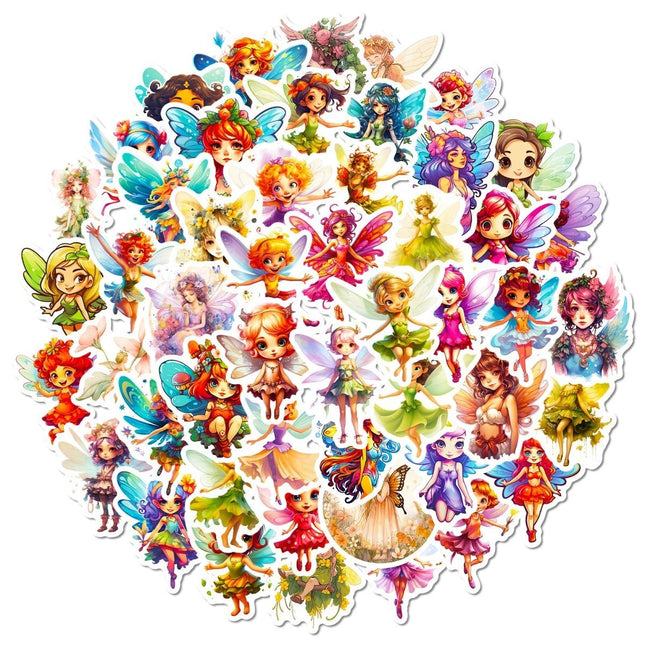 (50 pcs) Beautiful Fairy Stickers