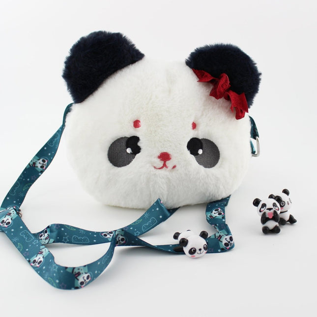 Panda Head Kawaii Crossbody Bag for Girls