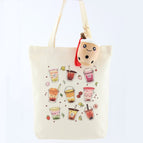 Tote with Brown Keychain