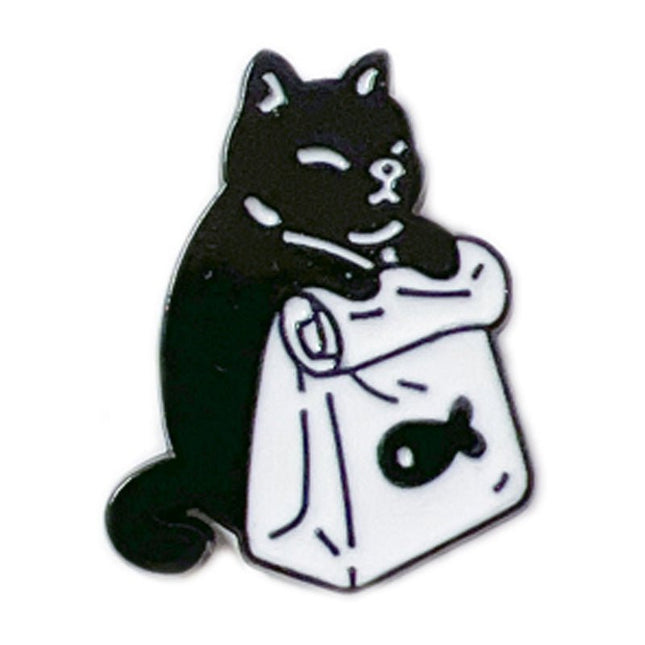 Cute Black Cat Enamel Pin