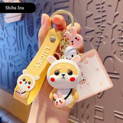 Cute Shiba Inu Keychains for Women's Car Keys, Durable and Kawaii