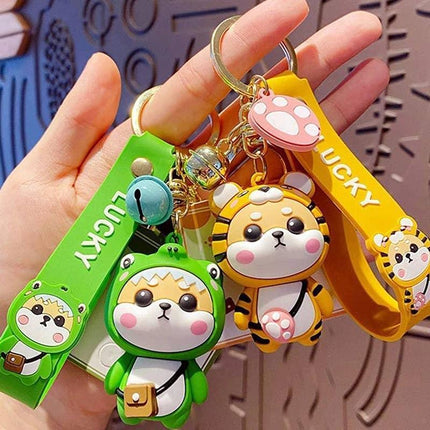 Cute Shiba Inu Keychains for Women's Car Keys, Durable and Kawaii