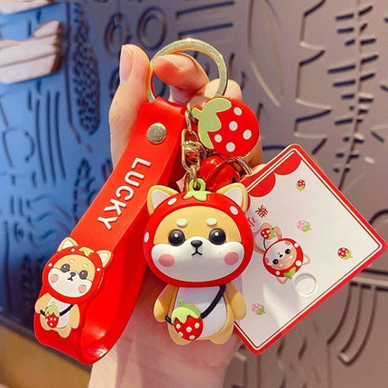 Cute Shiba Inu Keychains for Women's Car Keys, Durable and Kawaii