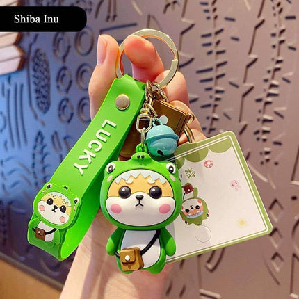 Cute Shiba Inu Keychains for Women's Car Keys, Durable and Kawaii