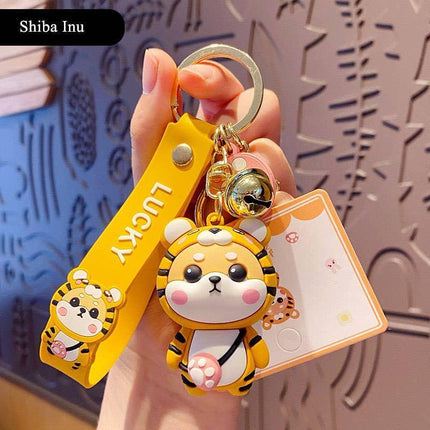 Cute Shiba Inu Keychains for Women's Car Keys, Durable and Kawaii
