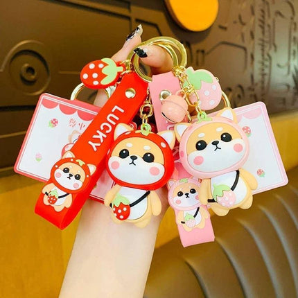Cute Shiba Inu Keychains for Women's Car Keys, Durable and Kawaii
