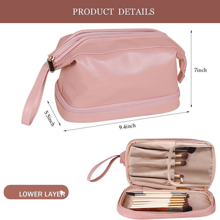 Makeup Bag, Portable Cosmetic Bag, Large Capacity Travel Makeup Organizer
