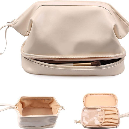 Makeup Bag, Portable Cosmetic Bag, Large Capacity Travel Makeup Organizer