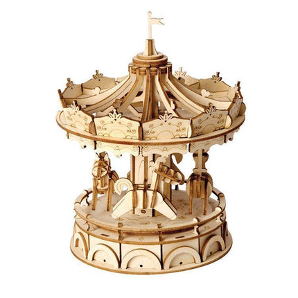 Merry Go Round Puzzle 3D Wooden Puzzle Robotime